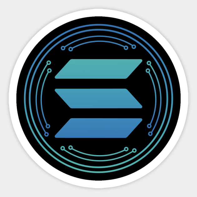 Solana: Powering the Future of Decentralization Sticker by teewhales